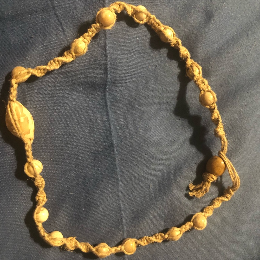 Handcrafted hemp necklace